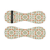 オレンジ色の花、花の模様、ぼほ、あなたの名前 野球ボール (パネル)