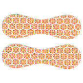 オレンジ色の花、花の模様、花の模様 ソフトボール (パネル)