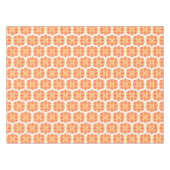 オレンジ色の花、花の模様、花の模様 テーブルクロス (正面(横))