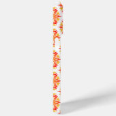 オレンジ色の花、花の模様、花の模様 Case-Mate iPhoneケース (裏面 / 右)