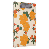 オレンジ色の花、花柄、花柄 クリップボード (右)