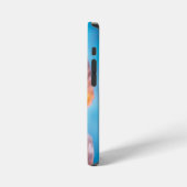 オレンジ色の花 iPhoneケース (左側面)