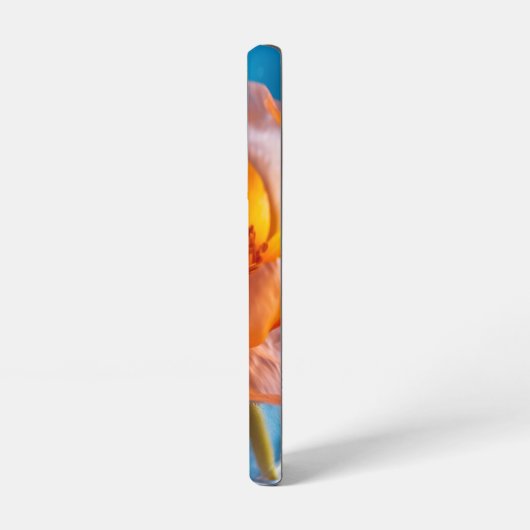 オレンジ色の花 SAMSUNG GALAXYケース (左側面)