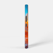 オレンジ色の花 SAMSUNG GALAXYケース (右側面)