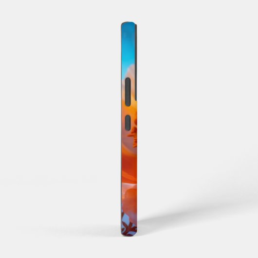 オレンジ色の花 SAMSUNG GALAXYケース (右側面)