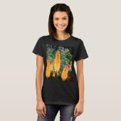 オレンジ色の花 Tシャツ (正面フル)