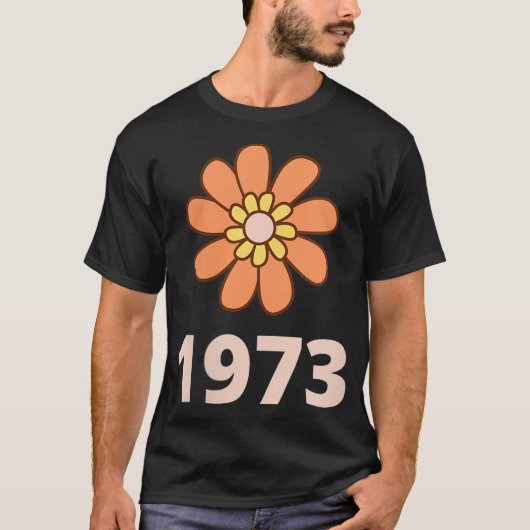 オレンジ色の花Groovy Pro Choice 1973 Pro Choice Fe Tシャツ (正面)