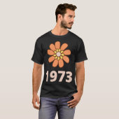 オレンジ色の花Groovy Pro Choice 1973 Pro Choice Fe Tシャツ (正面フル)