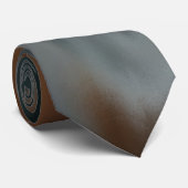 オレンジ色の茶色の白いタイ ネクタイ (ロール)