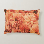 オレンジ色の菊枕 アクセントクッション (裏面)