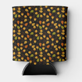 オレンジ色の葉どんこを持つ緑と金ゴールド 缶クーラー (正面)