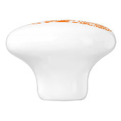 オレンジ色の蒸気列車カスタムのアートドアノブ セラミックノブ (側面)