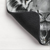 オレンジ色の虎の目 | Tiger カラフル Mouse pad マウスパッド (コーナー)