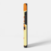 オレンジ色の虎の顔の子供 iPhoneケース (左側面)