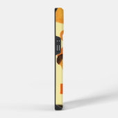 オレンジ色の虎の顔の子供 iPhoneケース (右側面)