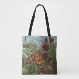 オレンジ色の蝶々 トートバッグ