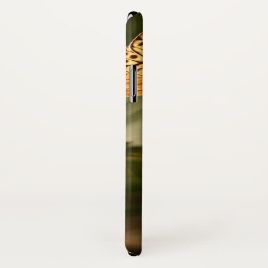 オレンジ色の蝶と花 Case-Mate iPhoneケース (裏面/右)