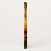 オレンジ色の蝶と花 Case-Mate iPhoneケース (裏面/左)