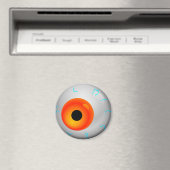 オレンジ色の血走ったゾンビアイボールハロウィーン マグネット (インサイチュ (食洗機))