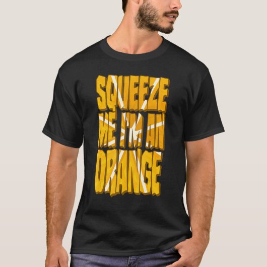 オレンジ色の衣装ハロウィン柑橘類フルーツスライスsquee tシャツ (正面)