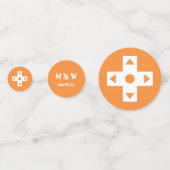 オレンジ色の表のマルチプレーヤーモード紙吹雪 コンフェッティ (正面)