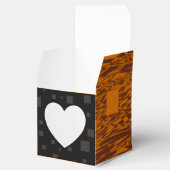 オレンジ色の警告フロート抽象芸術ハロウィーンブラックボックス フェイバーボックス (オープン)