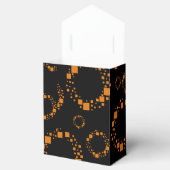 オレンジ色の警告フロート抽象芸術ハロウィーンブラックボックス フェイバーボックス (オープン)