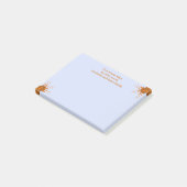 オレンジ色の警告フロート抽象芸術ハロウィーンブラックボックス ポストイット (アングル)