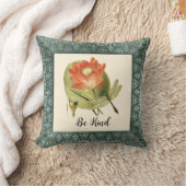 オレンジ色の赤いユリのトンボと優しいヴィンテージ クッション (ブランケット)