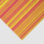 オレンジ色の赤い黄色のストライプ 薄葉紙 (詳細)