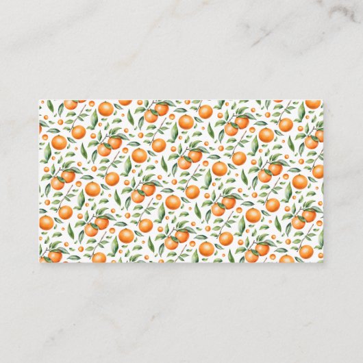 オレンジ色の赤ちゃんシャワーどのように彼女の腹のゲーム エンクロージャーカード (裏面)