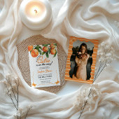 オレンジ色の赤ちゃんシャワー招待状（写真あり） 招待状