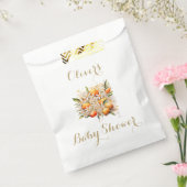 オレンジ色の赤ちゃんシャワー男女兼用柑橘類 フェイバーバッグ (封をした状態)