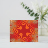 オレンジ色の赤十字カスタムポストカード ポストカード (スタンド正面)