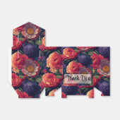 オレンジ色の赤紫のフローラエレガント書 フェイバーボックス (折り畳みなし)