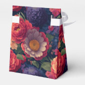 オレンジ色の赤紫のフローラエレガント書 フェイバーボックス (裏面サイド)