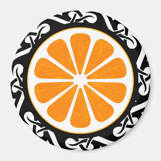 オレンジ色の部族。 マグネット (正面)