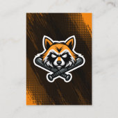 オレンジ色の野球トレーディングカードフォトベースボールロゴ コーリングカード (裏面)