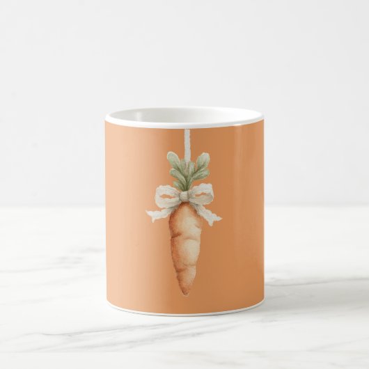 オレンジ色の野菜 ニンジン コーヒーマグカップ (中央)