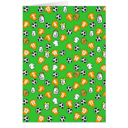 オレンジ色の金ゴールドシャツ付きサッカーデザイン (正面)