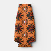 オレンジ色の鈴谷模様 ボトルクーラー (正面)