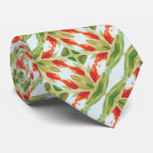 オレンジ色の錆と緑 ネクタイ (ロール)