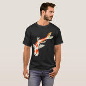 オレンジ色の錦鯉 Tシャツ (正面フル)