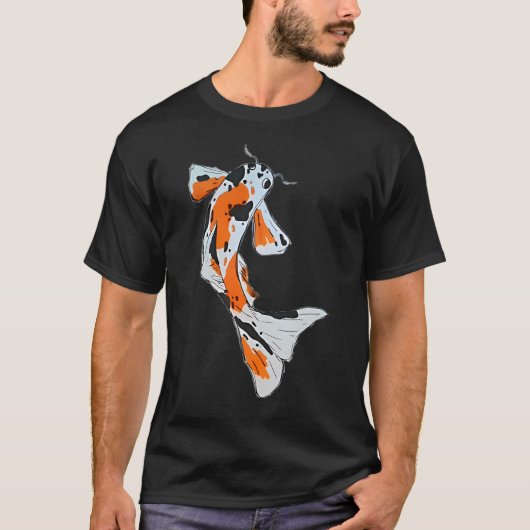 オレンジ色の錦鯉 Tシャツ (正面)