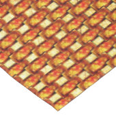 オレンジ色の長方形の彫刻と染色プレート テーブルクロス (アングル)