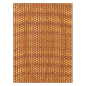 オレンジ色の長方形の彫刻と染色プレート テーブルクロス (正面)