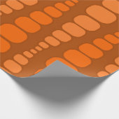 オレンジ色の長方形（丸）  ラッピングペーパー (角)