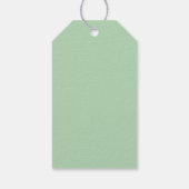 オレンジ色の開花ガム水カラーアートギフトラベル ギフトタグ (裏面)