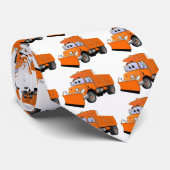 オレンジ色の雪遊び漫画 ネクタイ (ロール)