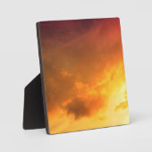 オレンジ色の雲 フォトプラーク (正面)
